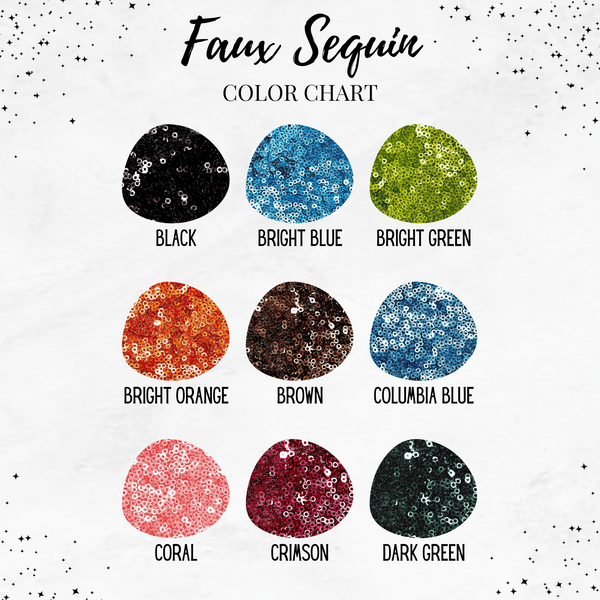 Custom Faux Sequin Applique Mascot