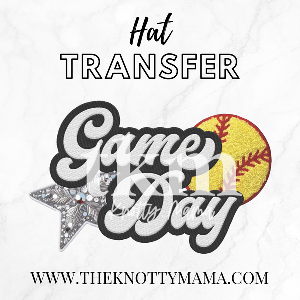 Softball Game Day Hat Transfer