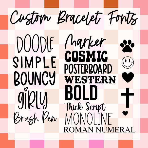Custom Engraved Bracelet (SINGLE SIDE ENGRAVING ONLY)