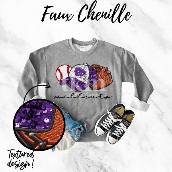 Custom Faux Embroidered Baseball Team PNG