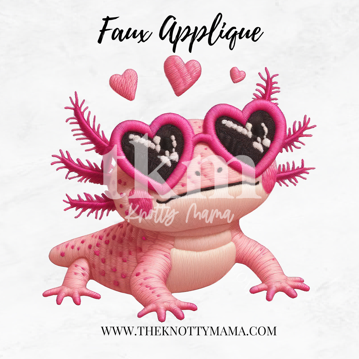 Faux Embroidered Pink Sweetheart Axolotl PNG The Knotty Mama faux-embroidered-pink-sweetheart-axolotl-png-the-knotty-mama