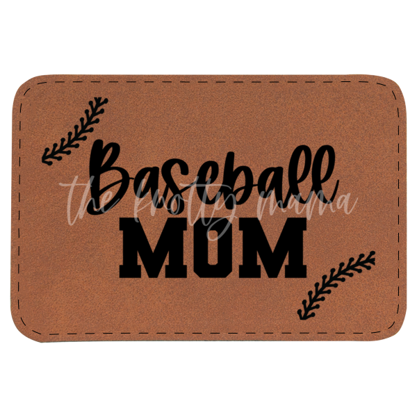 Baseball Mom Stitches Patch