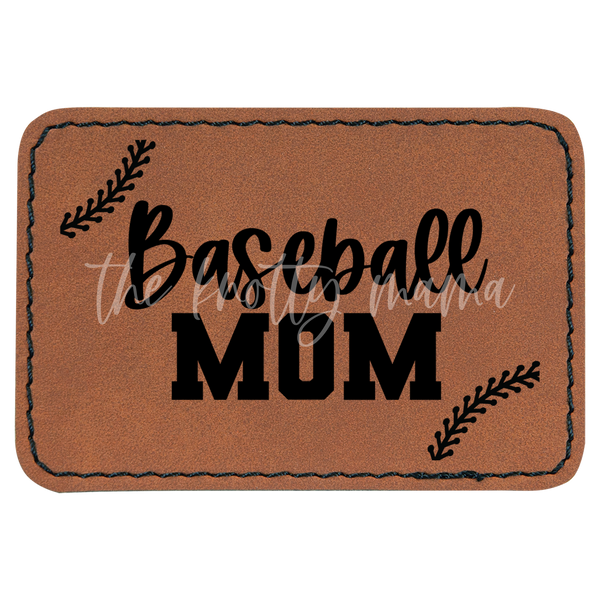 Baseball Mom Stitches Patch