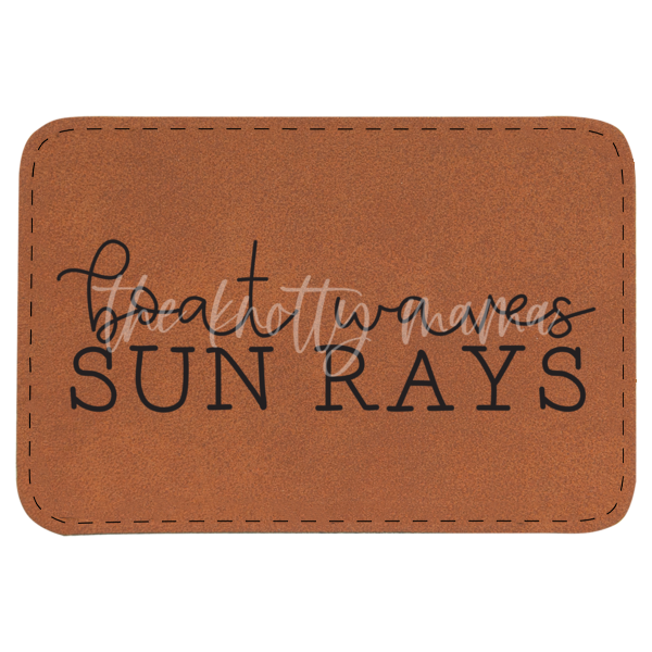 Boat Waves Sun Rays Patch