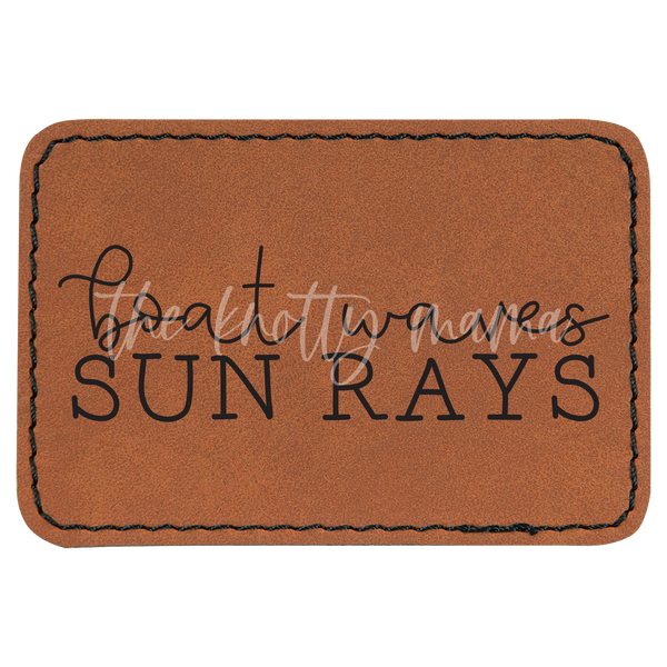 Boat Waves Sun Rays Patch