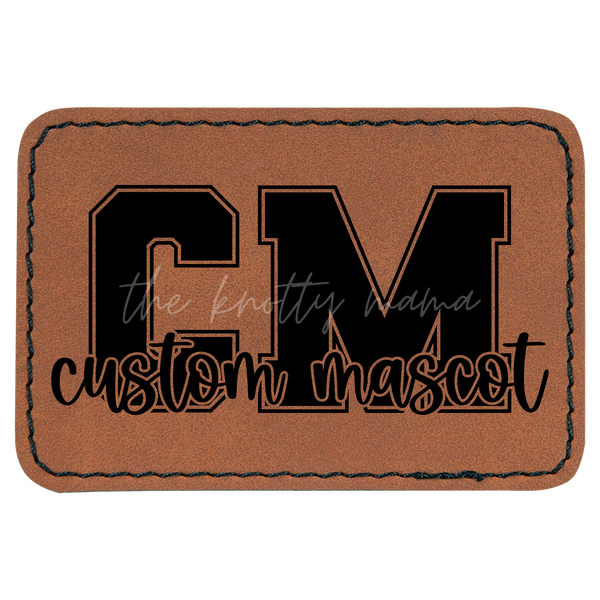 Custom Mascot Letter Patch