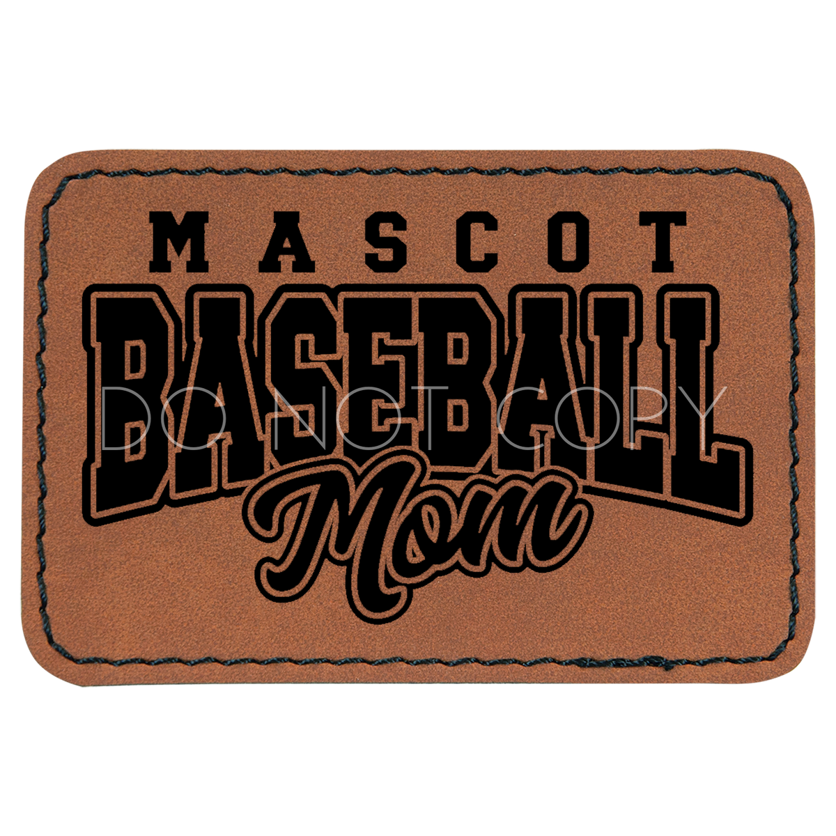 Mascot Baseball Mom Patch The Knotty Mama