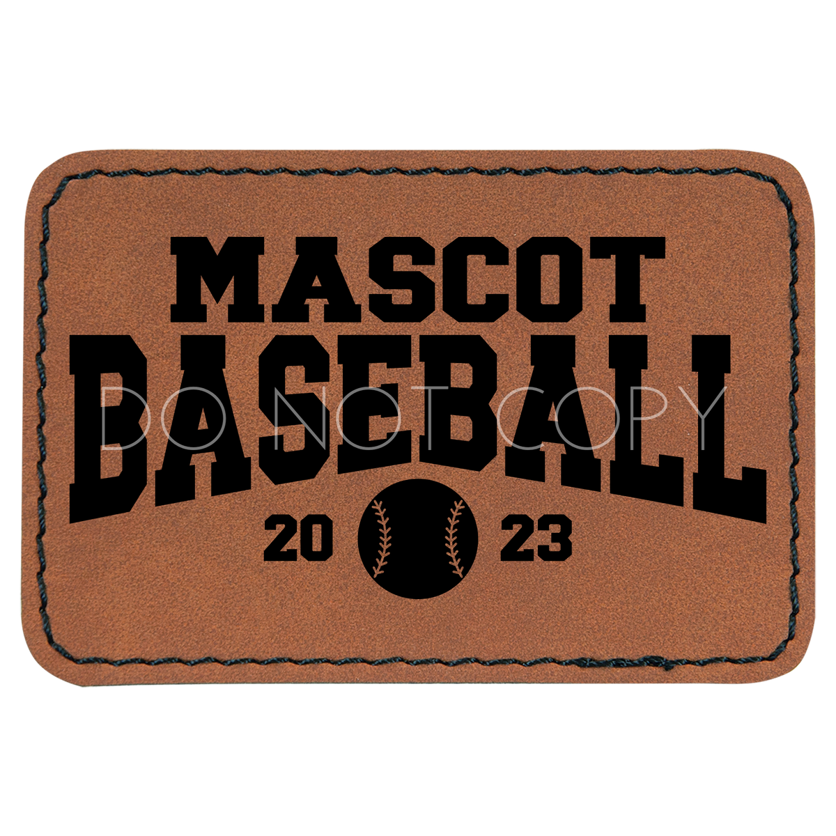 Mascot Baseball Year Patch The Knotty Mama
