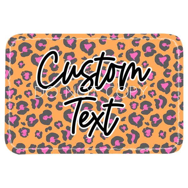 Orange Leopard Patch