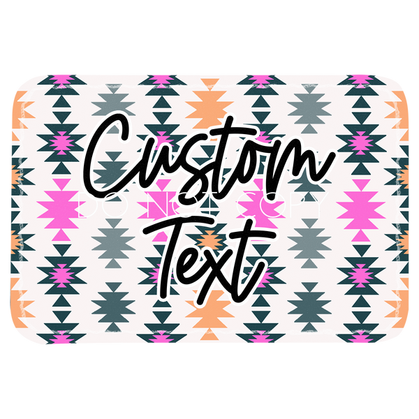 Orange and Pink Aztec Patch
