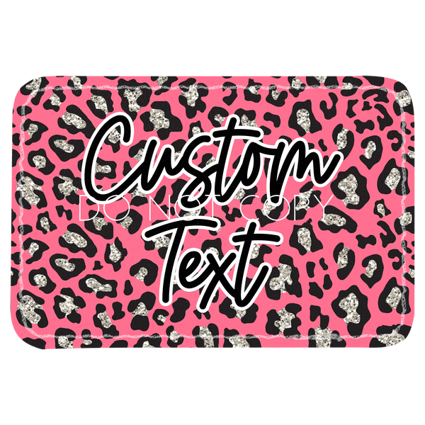 Pink Leopard Glitter Patch