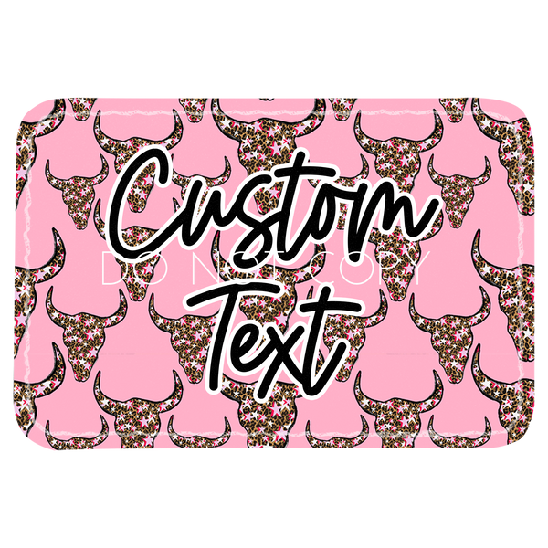 Pink Longhorn Stars Patch