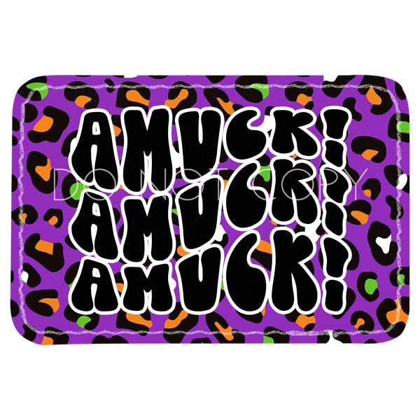 Purple Mixed Leopard Patch