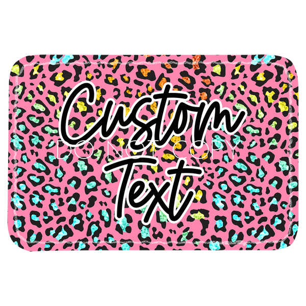Rainbow Leopard Pink Patch