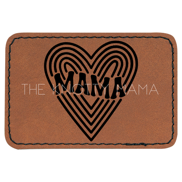 Retro Mama Heart Patch