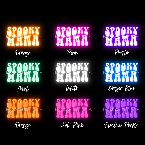 Neon Spooky Mama Patch