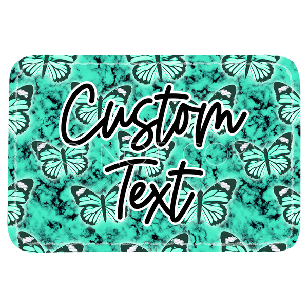 Turquoise Blue Butterfly Patch