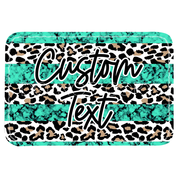 Turquoise Leopard Stripe Patch
