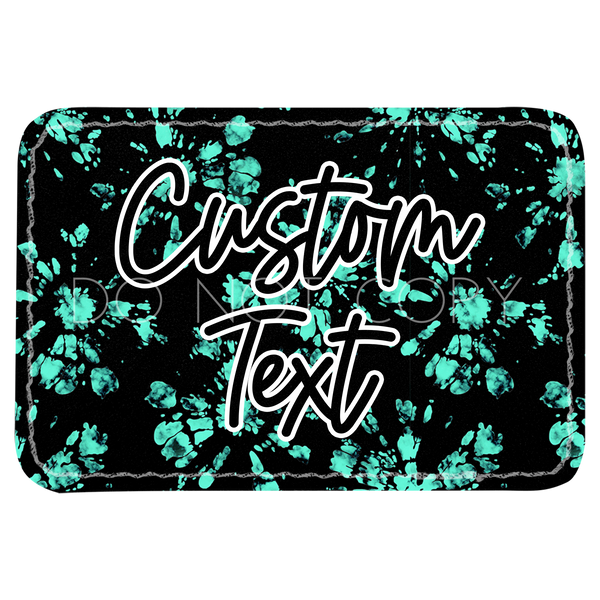 Turquoise Tie Dye Patch