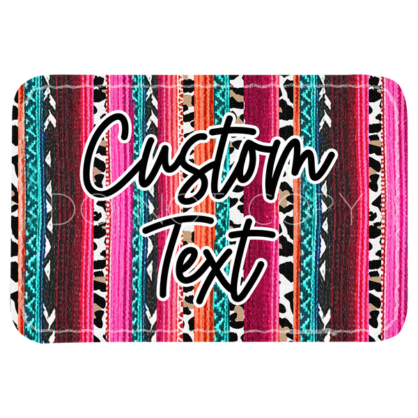 Vertical Serape Leopard Patch