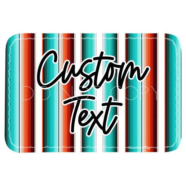 White Serape Patch