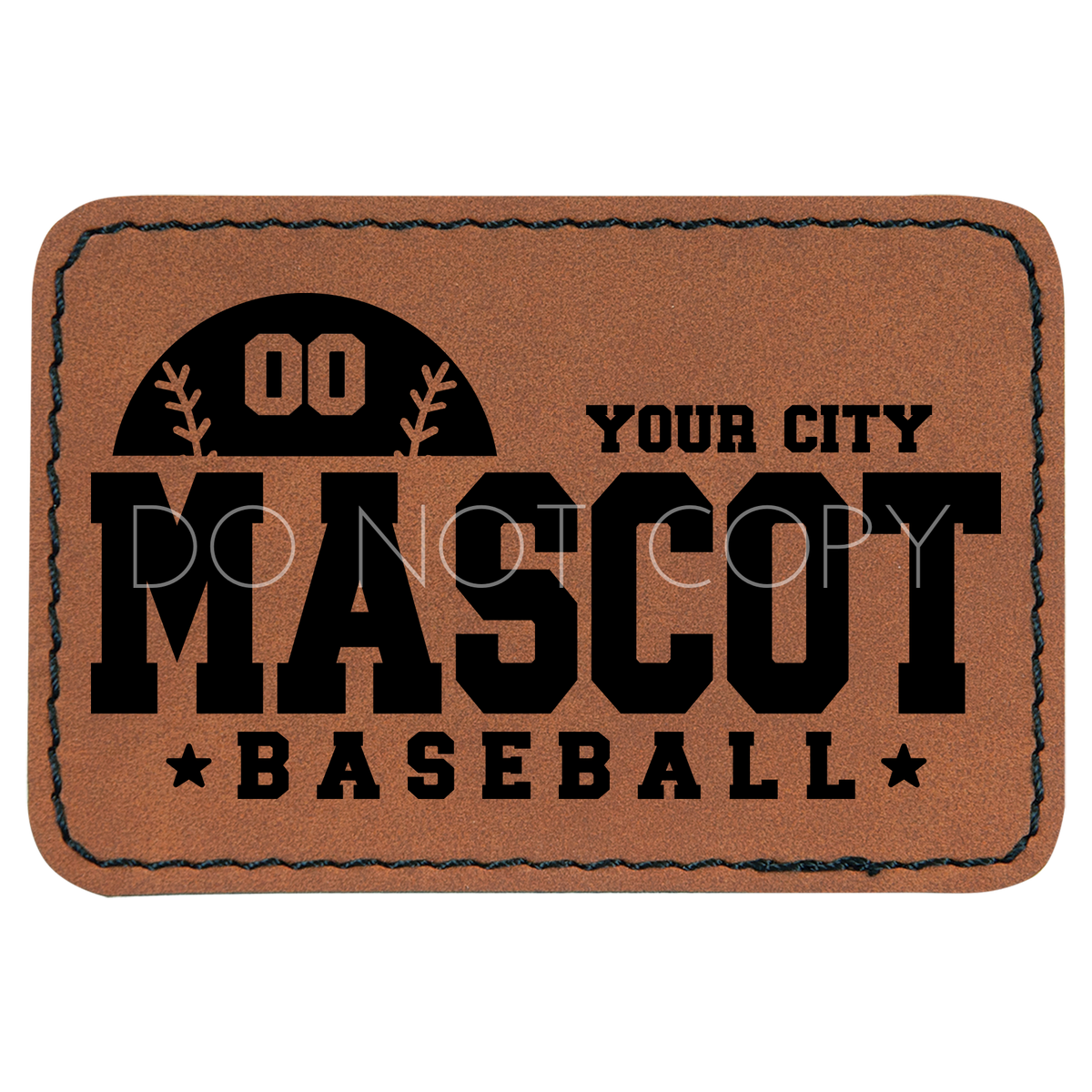 Your City Baseball Mascot Patch The Knotty Mama
