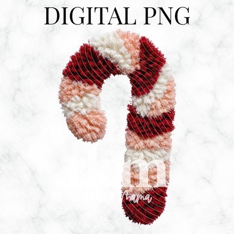 Plush Candy Cane PNG