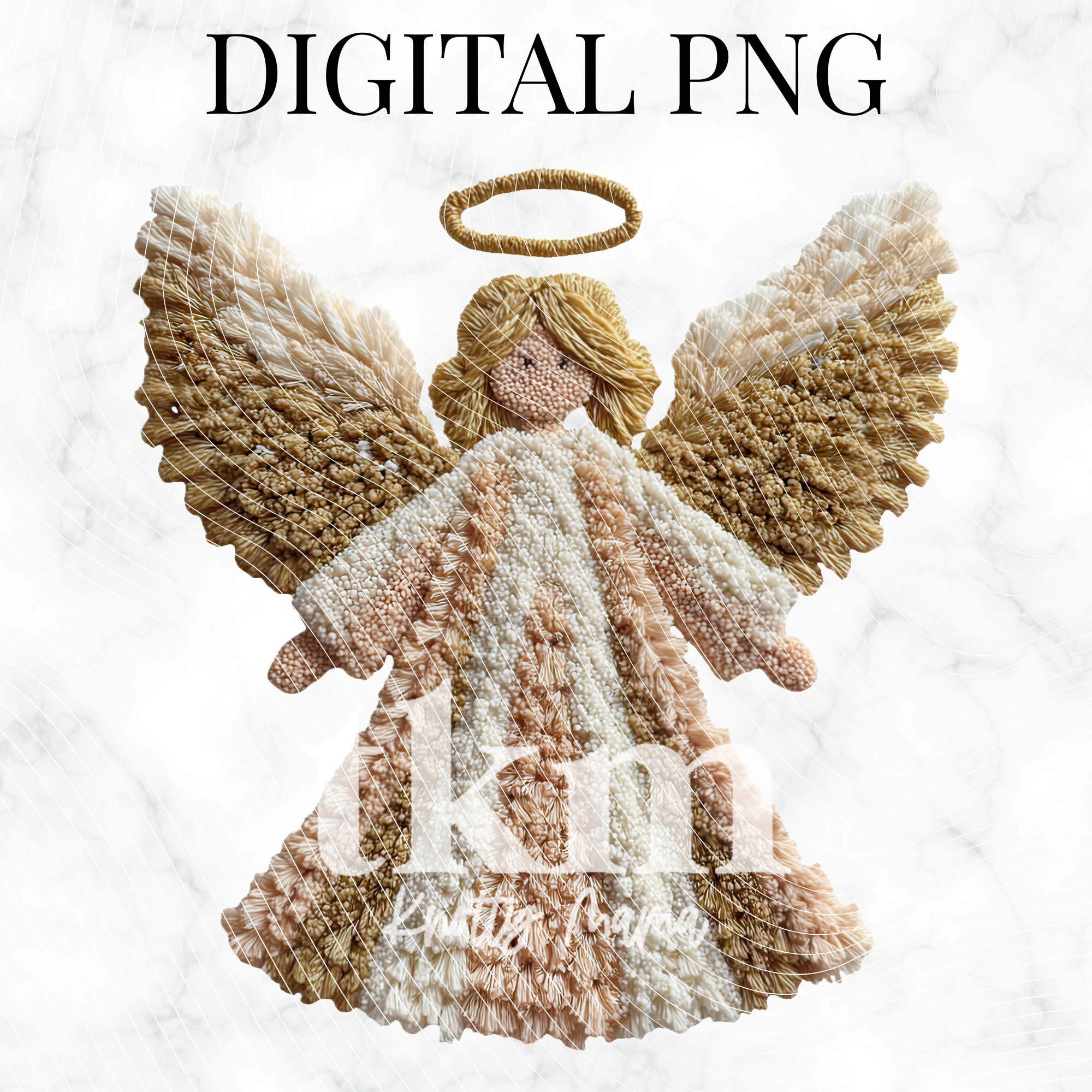 Plush Christmas Angel PNG