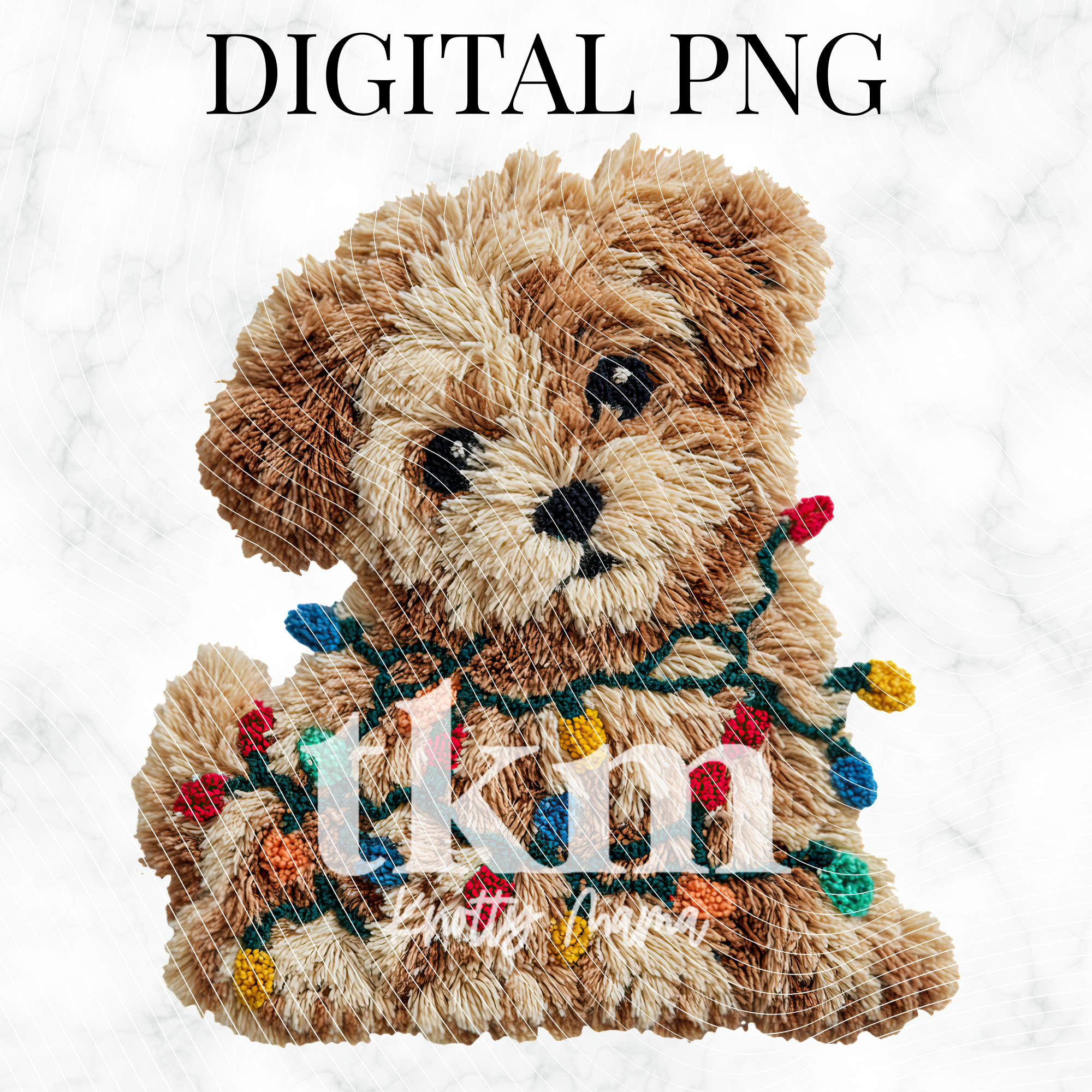 Plush Christmas Puppy PNG