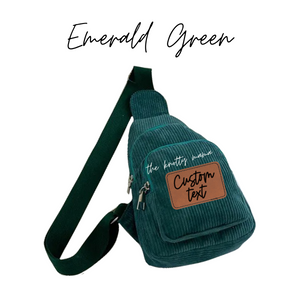 Emerald Green Blank Sling Bag