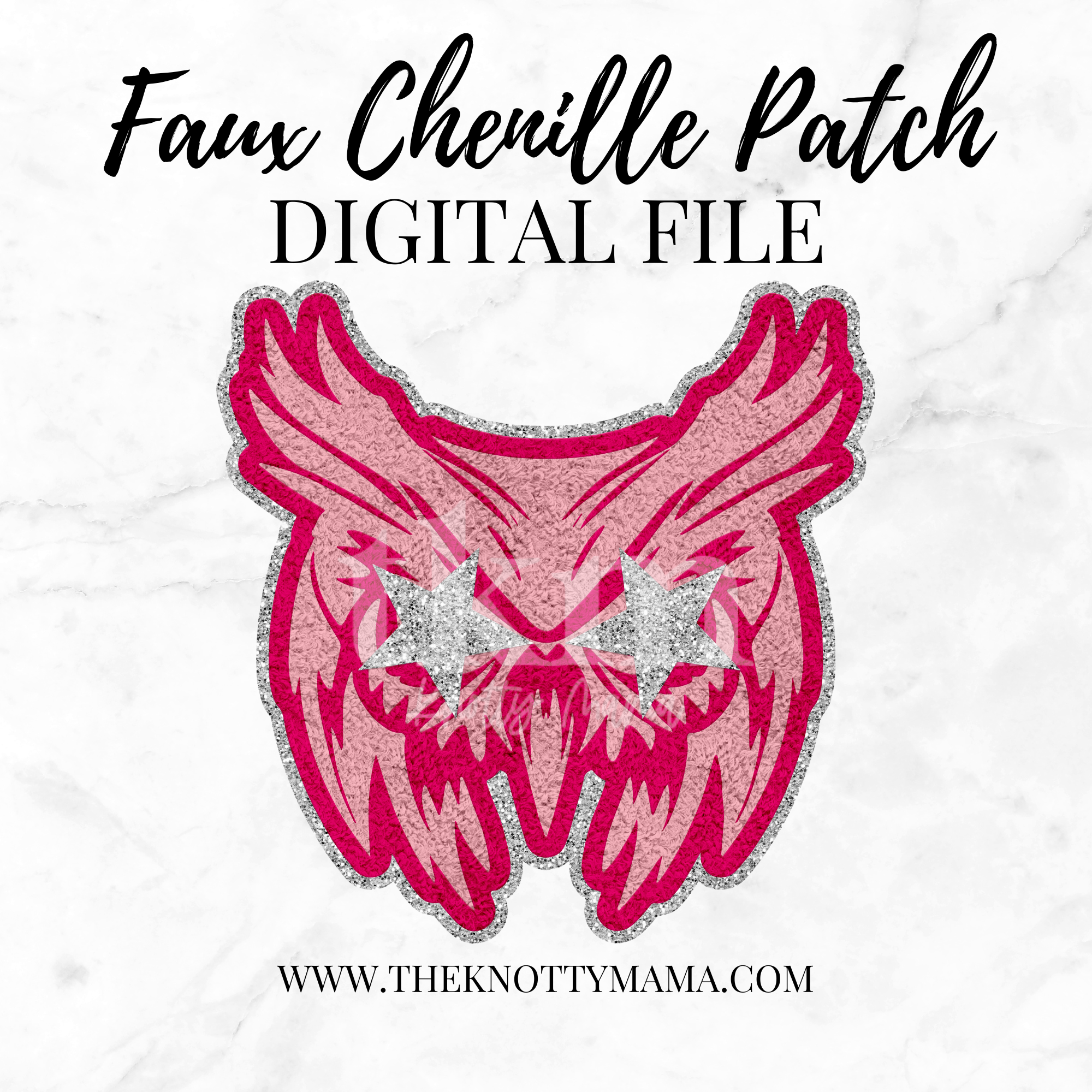 Pink Faux Chenille Owls Mascot PNG