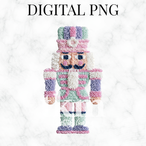 Plush Pastel Nutcracker PNG