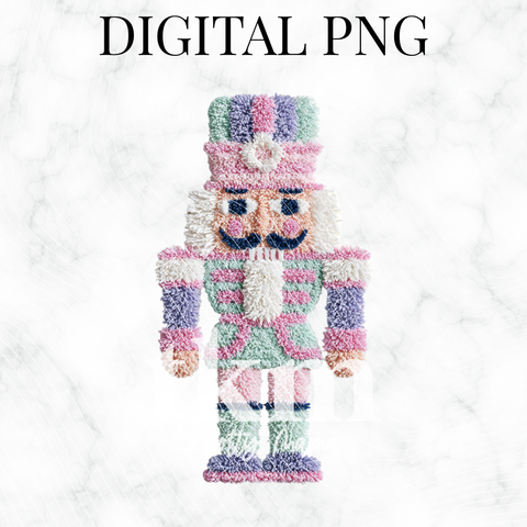 Plush Pastel Nutcracker PNG