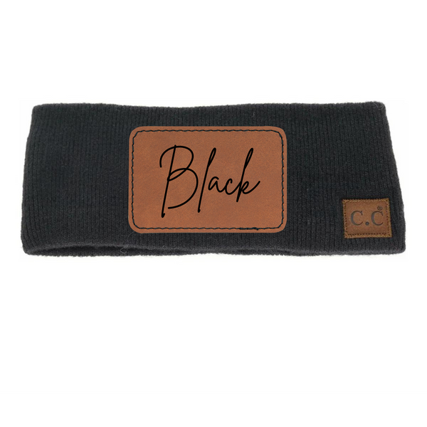 Adult Black CC Ear Warmer