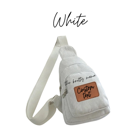 White Blank Sling Bag