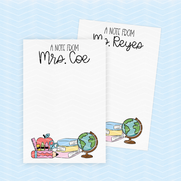 Custom Teacher Notepad
