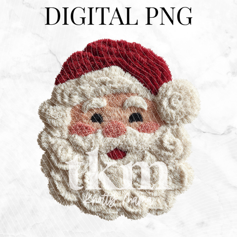 Punchwork Santa PNG