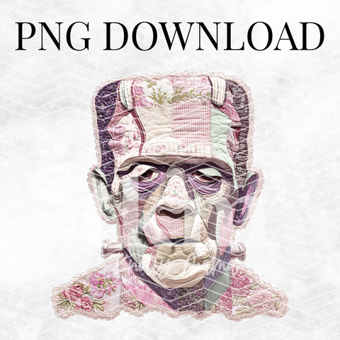 Floral Frankenstein PNG