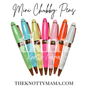 Mystery Colored Custom Chubby Mini Pens