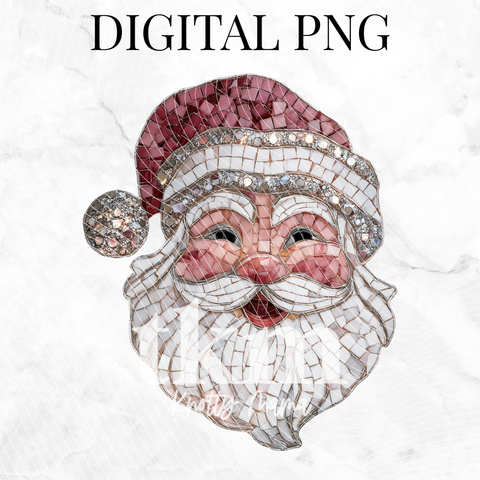 Mosaic Santa PNG