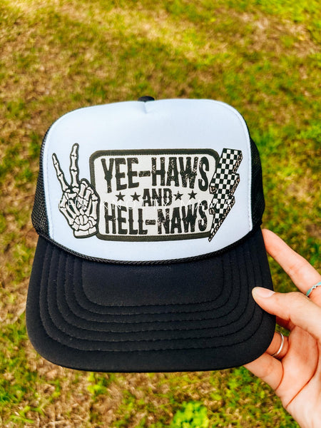Yeehaws & Hellnaws Hat Transfer