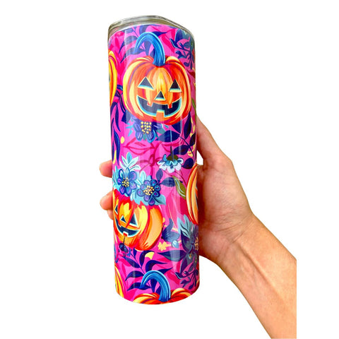 20oz Hot Pink Pumpkins Tumbler