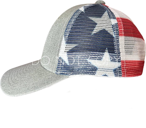 Kid BLANK American Flag Hat