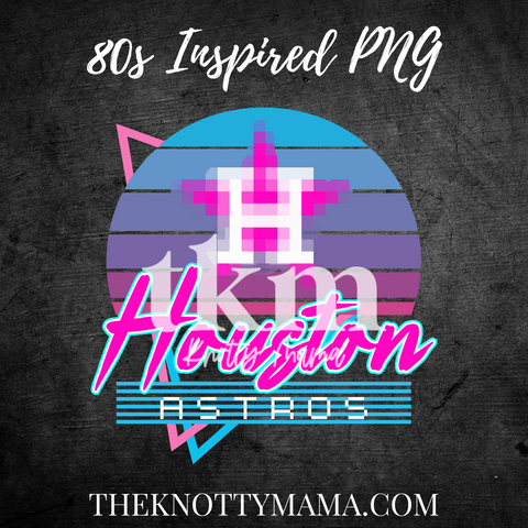 Houston Baseball 80s PNG