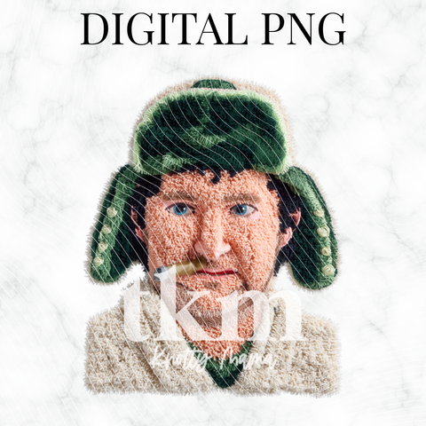 Plush Christmas Cousin Character PNG