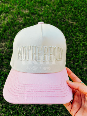 Motherhood Puff Embroidered Hat