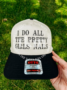 Custom "I Do All The" Embroidered Hat