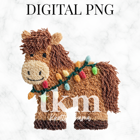 Plush Christmas Horse PNG