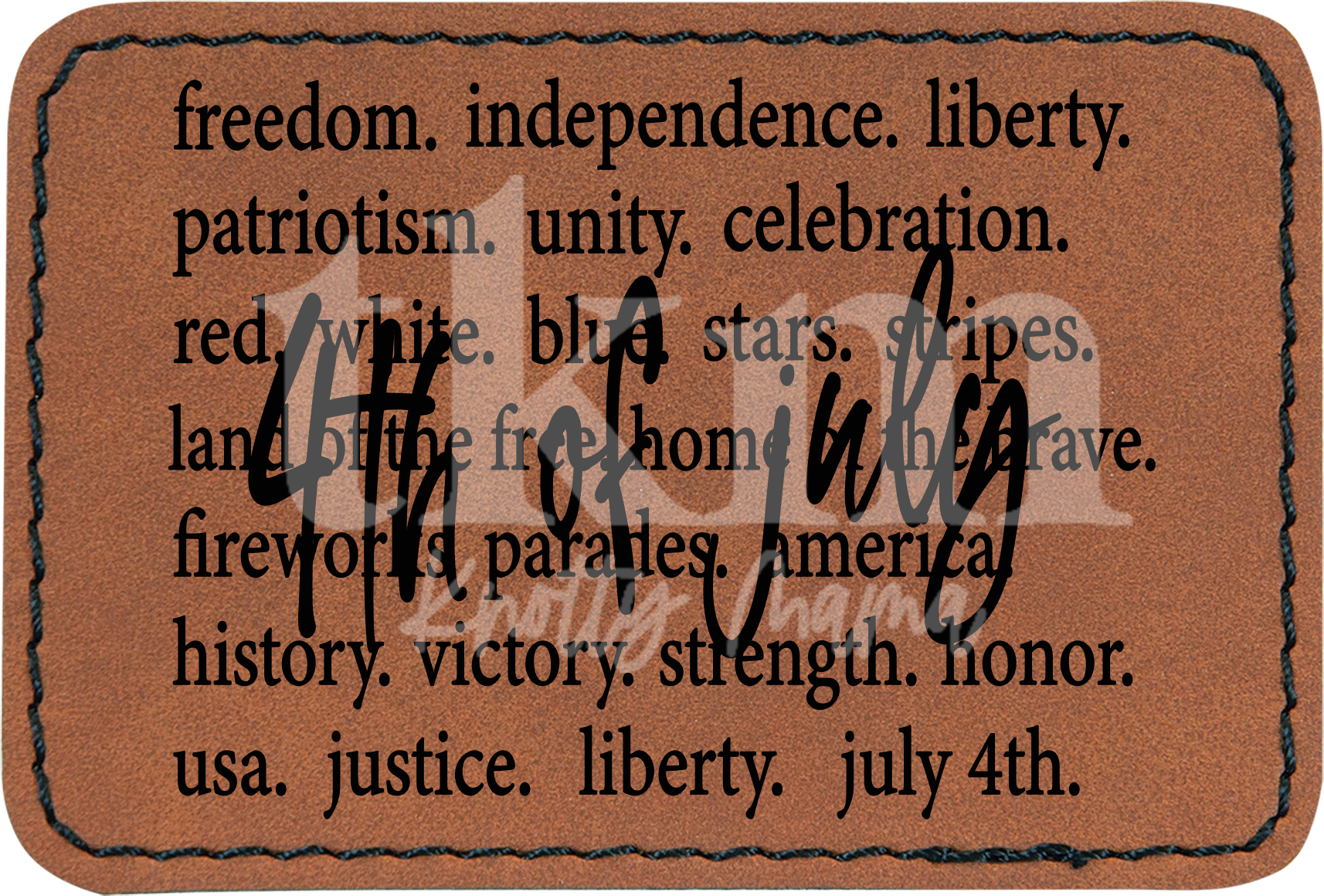 4th of July Words Patch
