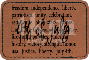 4th of July Words Patch